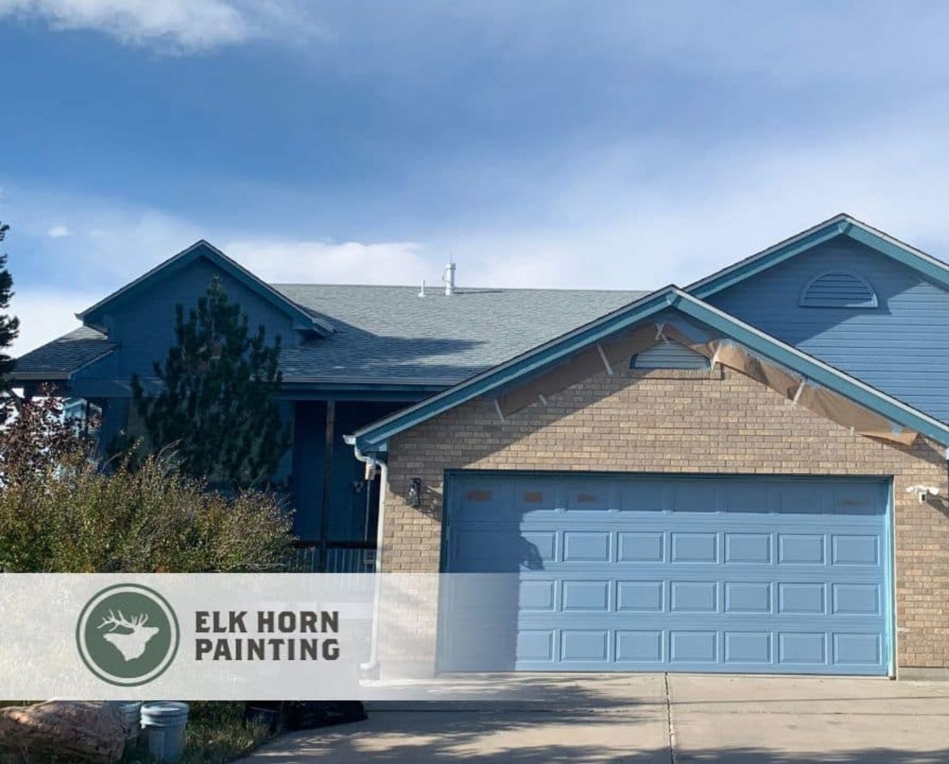 Freshly painted Parker home exterior with clean trim and protected siding after weather-resistant coating application